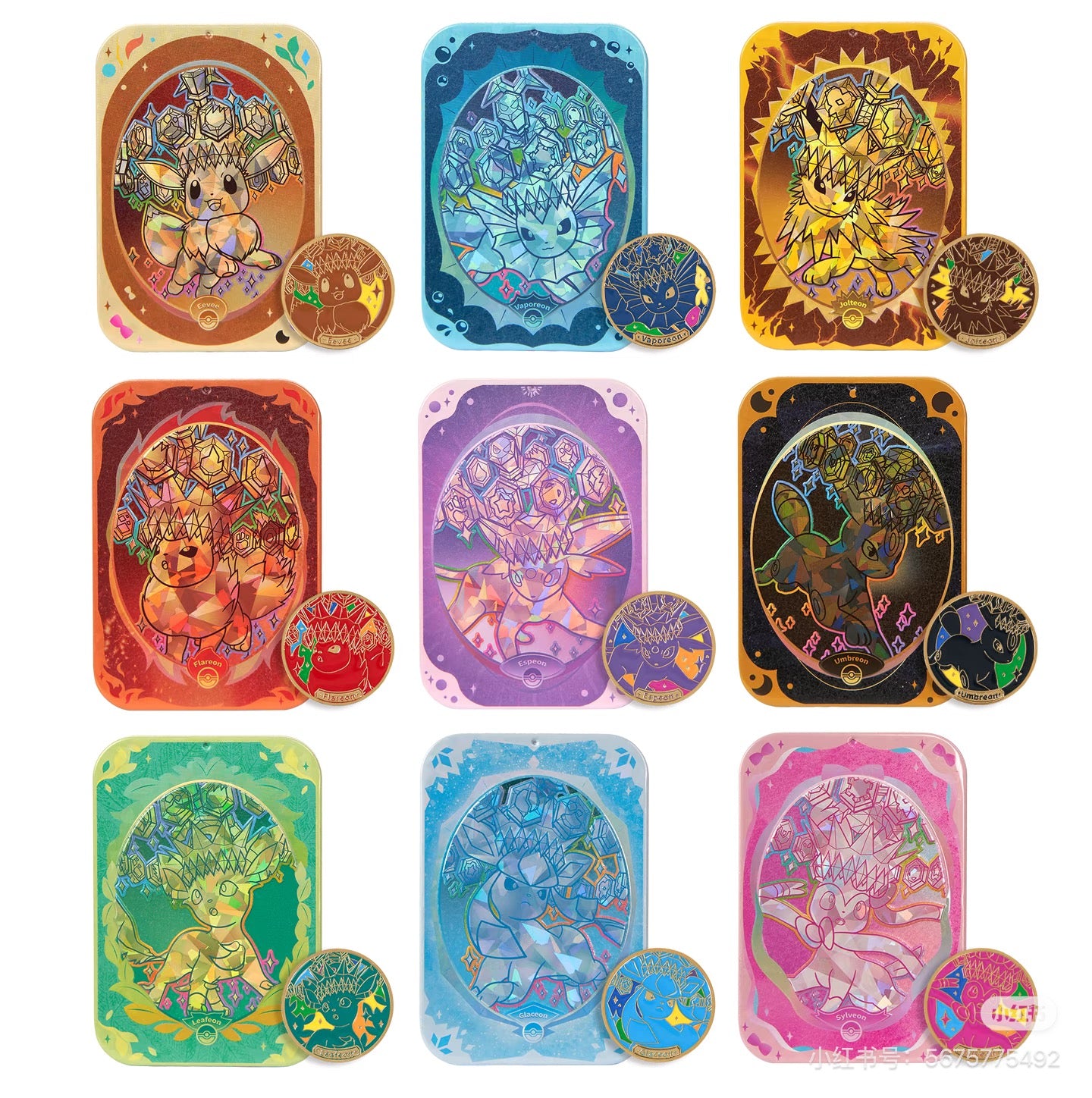 【Collection Bundle】S-Chinese Terastal Festival CSV9.5C Coin Set/ Badge Set/ Tin Set/ Sand Shaker Set.
