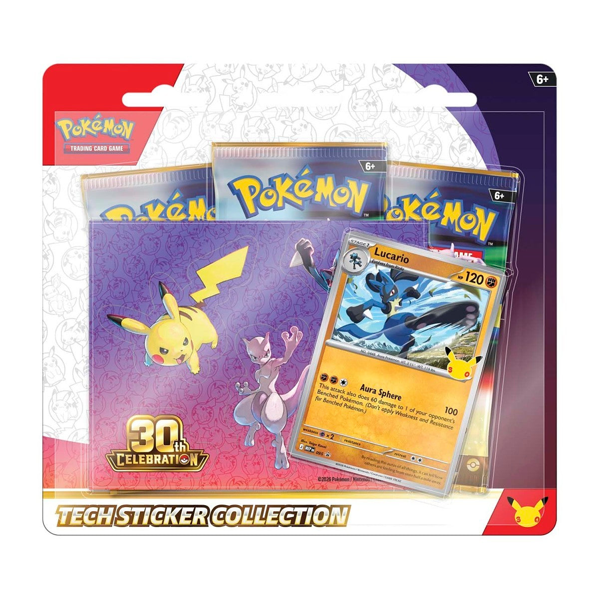 30th Celebration Tech Sticker-Pokémon Cards Mega Evolution (English)