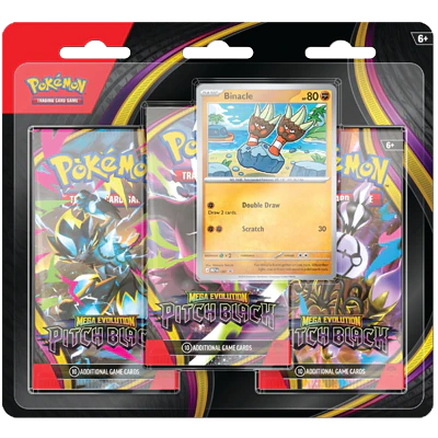 Pitch Black 3-pack Blister-Pokémon Cards Mega Evolution (English)