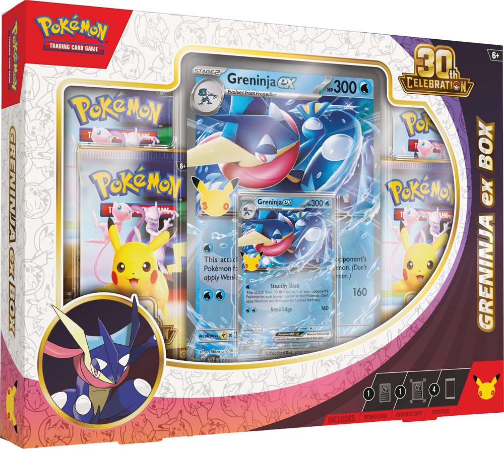 30th Celebration Greninja/Sylveon Ex Box-Pokémon Cards Mega Evolution (English)