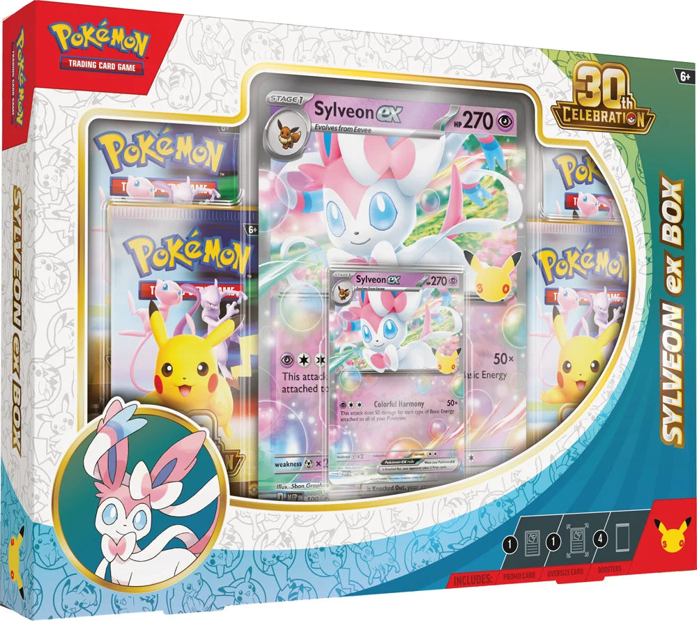 30th Celebration Greninja/Sylveon Ex Box-Pokémon Cards Mega Evolution (English)