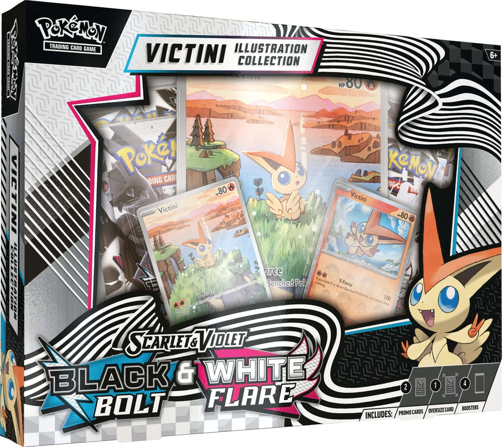 Black Bolt & White Flare Victini Illustration Collection-Pokémon Cards Scarlet & Violet (English)